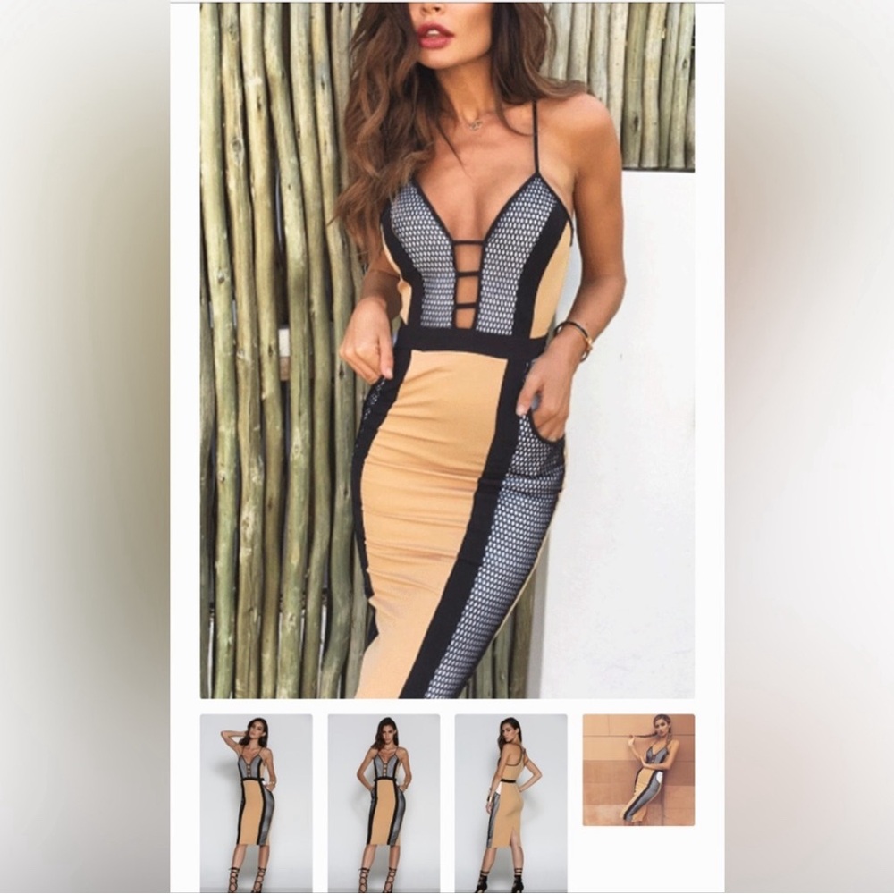 Runaway the Label Honeycomb Women’s Midi Dress